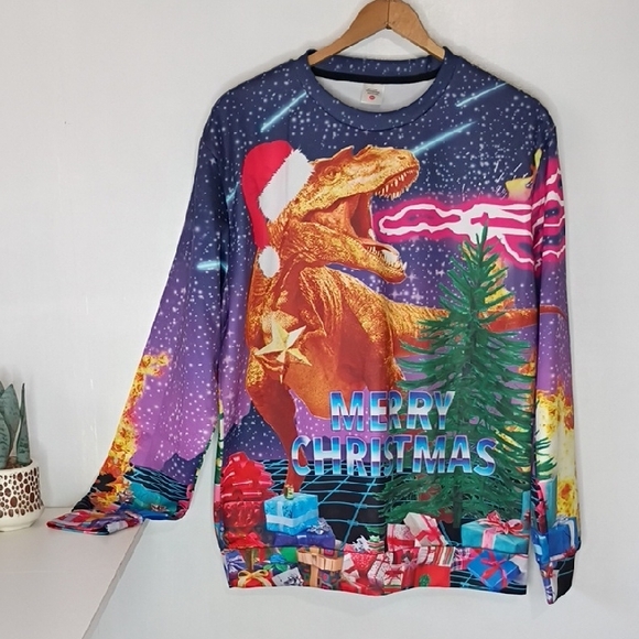 Other - Dinosaur Christmas Sweater